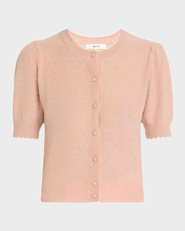 The Cashmere Pointelle Cardigan